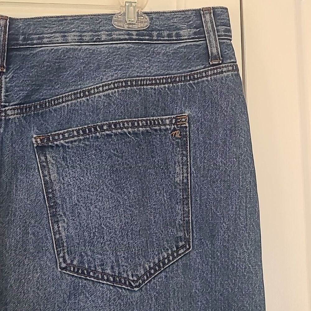 Madewell Denim Mid-Rise Maxi Skirt in Pratt Wash Retro 90's Inspired Size 32 - Picture 11 of 16